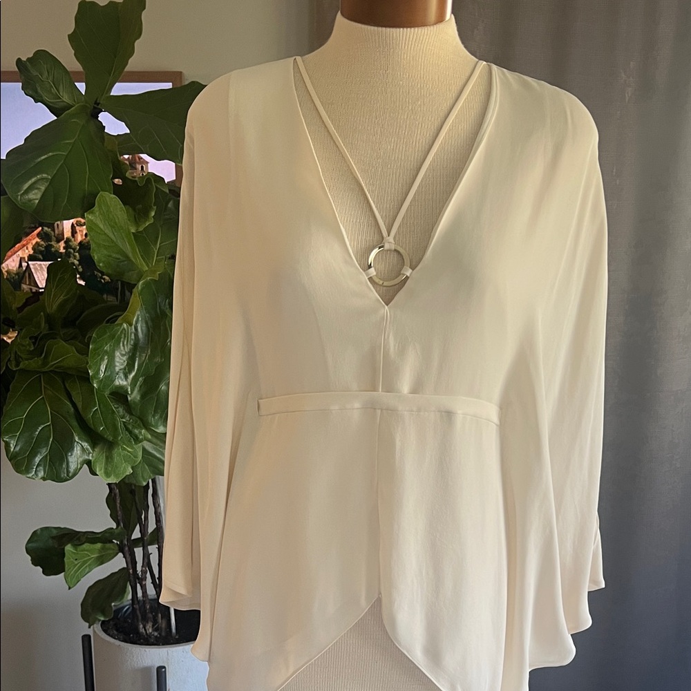 Halston Heritage Cream Blouse